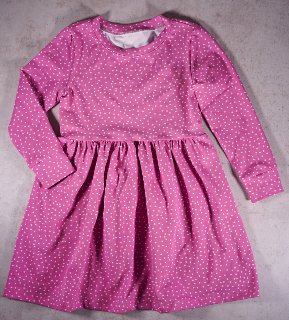 Kinderleicht Jersey nähen lernen mit einem Kleid oder T-Shirt für Kinder