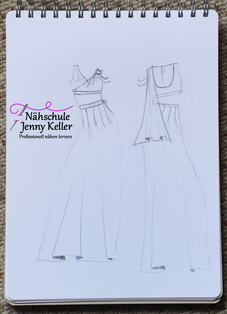 Design Kleid aus einem indischen Sari