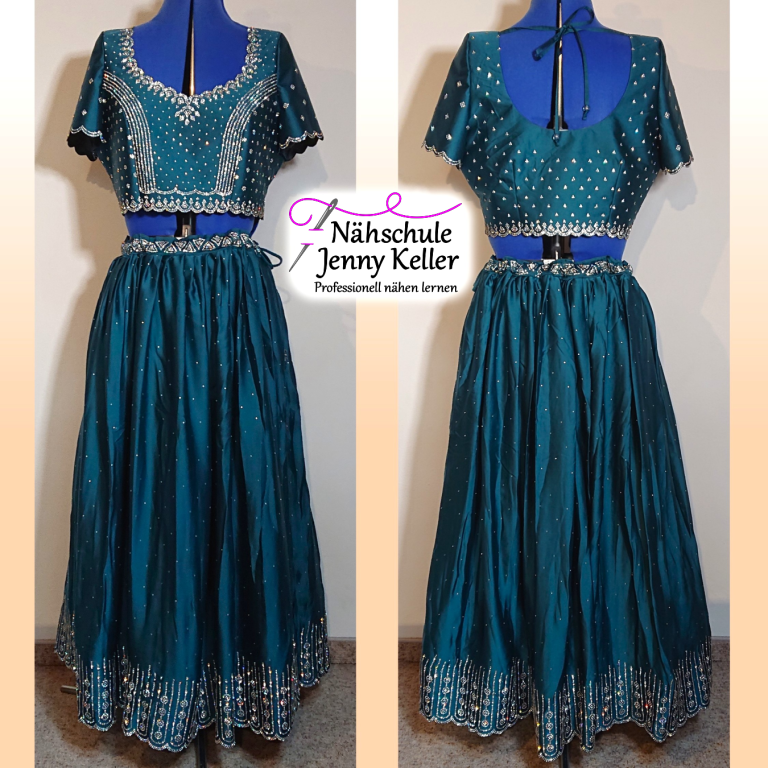 So habe ich eine indische Lehenga Choli genäht
