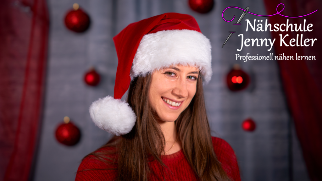 Nähe einen Weihnachtshut