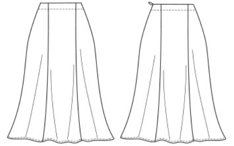 Mein erstes KLeidungsstück nähen Rock