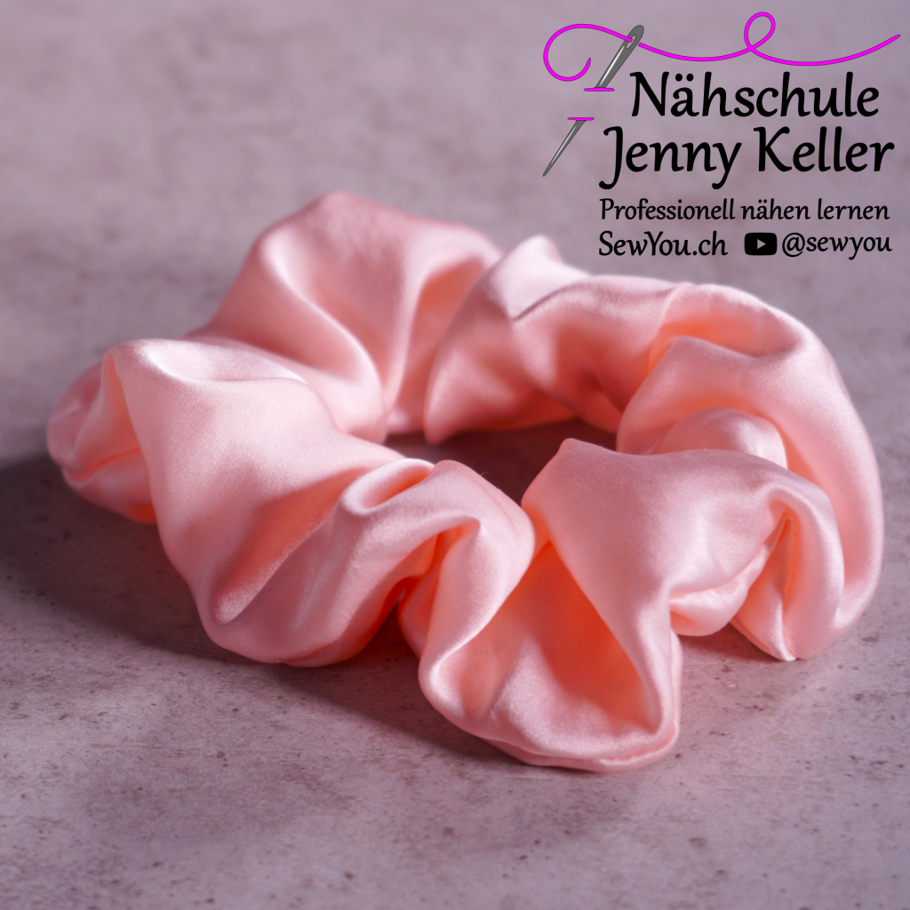 Seiden Scrunchies nähen für gesundes Haar