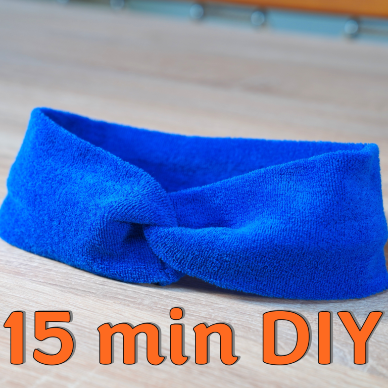 Kosmetik Haarband nähen: DIY Anleitung