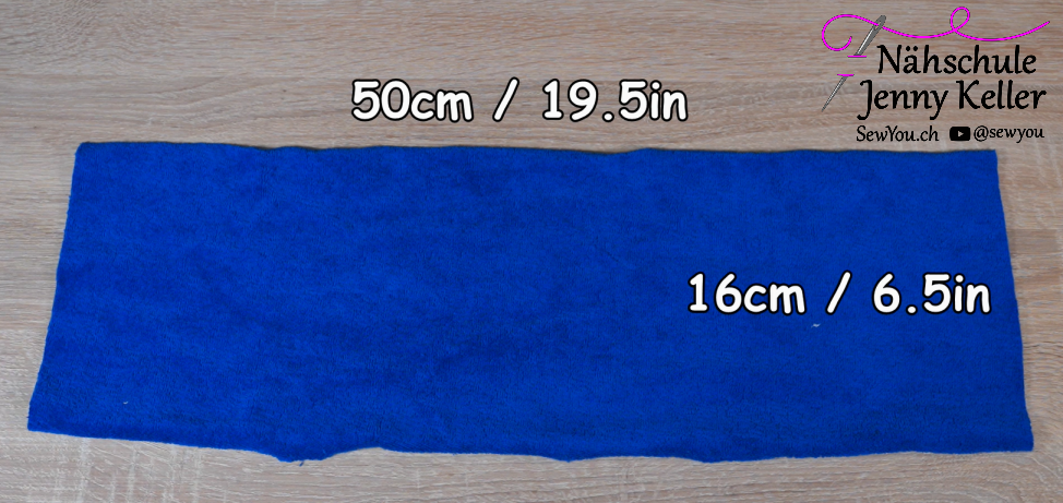 Masse Rechteck für Kosmetik Stirnband