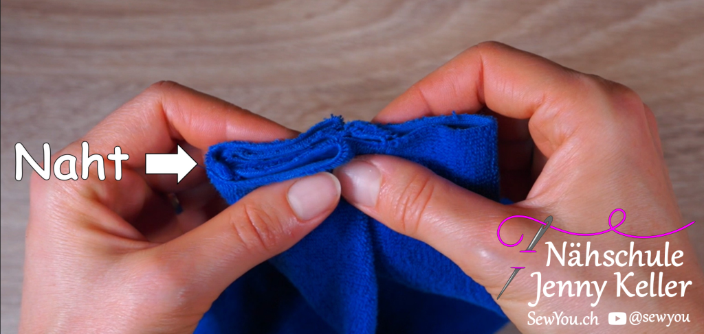 Knoten vorbereiten für das Stirnband