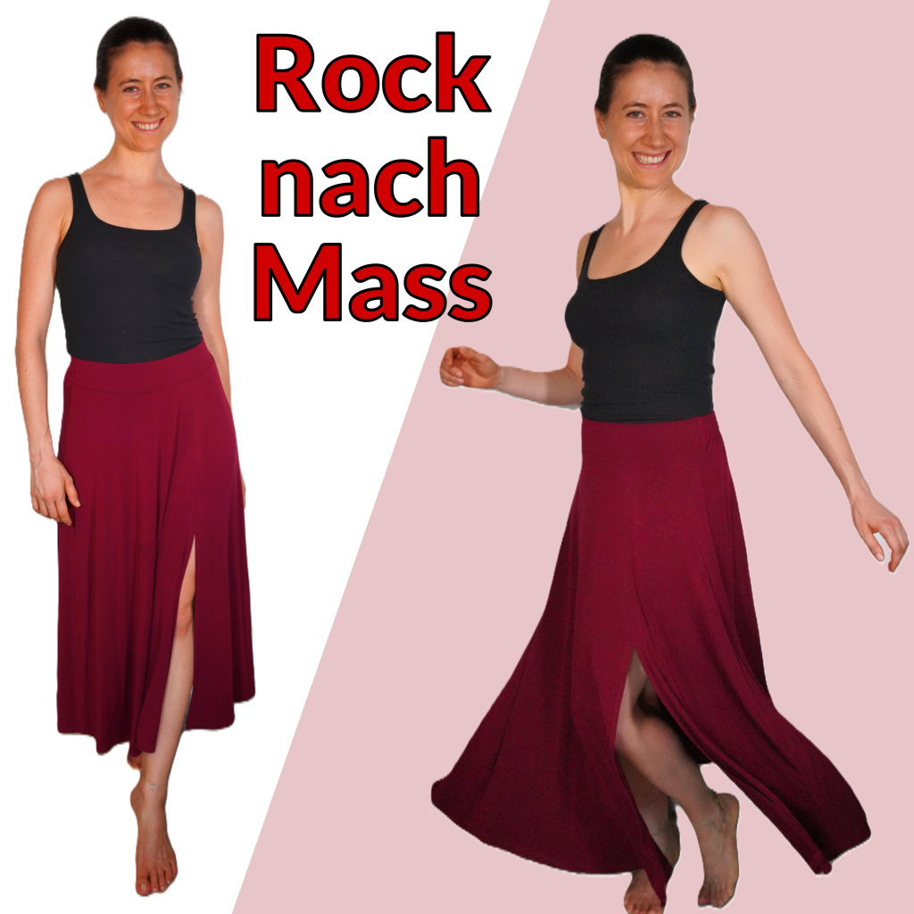 Jersey Rock mit Schlitz selber nähen